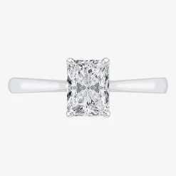 1 CT. Lab-Grown (G / VS2) Diamond Radiant-cut Solitaire Engagement Ring in 10K Gold