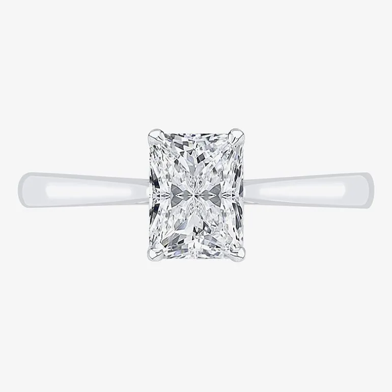 1 CT. Lab-Grown (G / VS2) Diamond Radiant-cut Solitaire Engagement Ring in 10K Gold
