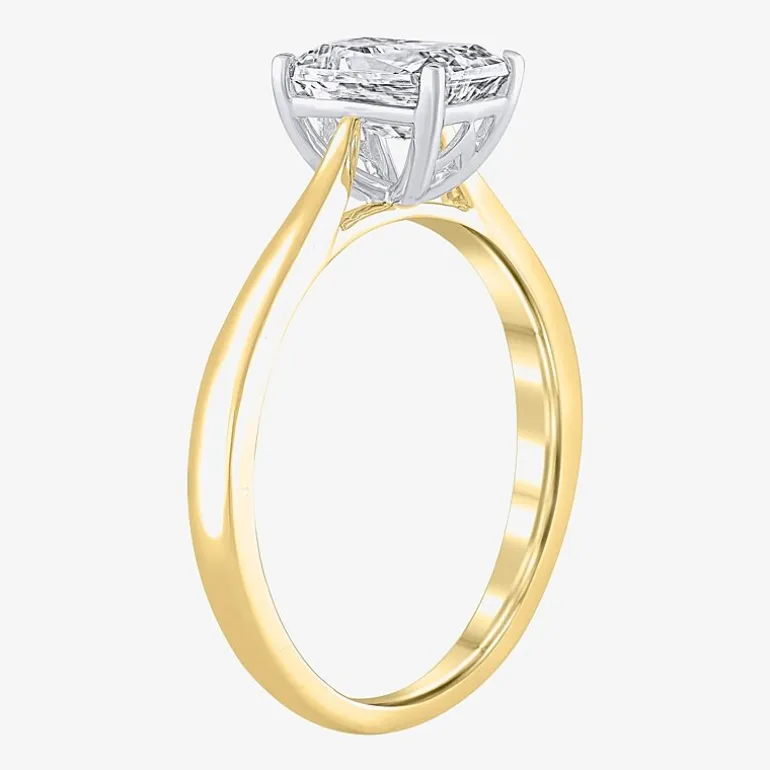 1 CT. Lab-Grown (G / VS2) Diamond Radiant-cut Solitaire Engagement Ring in 10K Gold