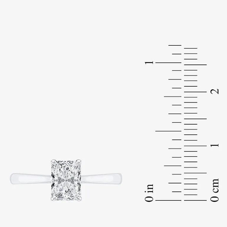 1 CT. Lab-Grown (G / VS2) Diamond Radiant-cut Solitaire Engagement Ring in 10K Gold