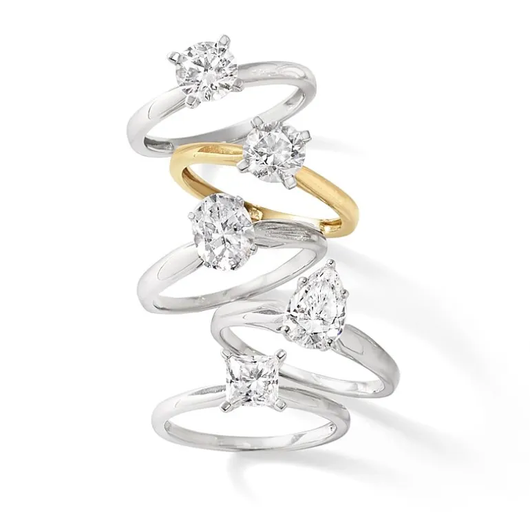 1 CT. Lab-Grown (G / VS2) Diamond Radiant-cut Solitaire Engagement Ring in 10K Gold