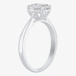 1 CT. Lab-Grown (G / VS2) Diamond Radiant-cut Solitaire Engagement Ring in 10K Gold