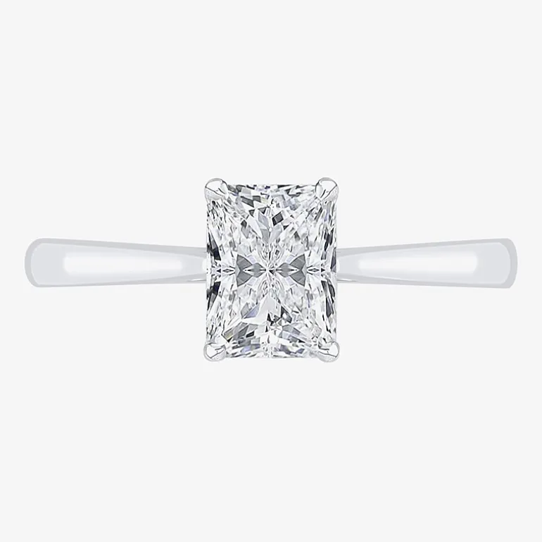 1 CT. Lab-Grown (G / VS2) Diamond Radiant-cut Solitaire Engagement Ring in 10K Gold