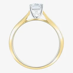 1 CT. Lab-Grown (G / VS2) Diamond Radiant-cut Solitaire Engagement Ring in 10K Gold