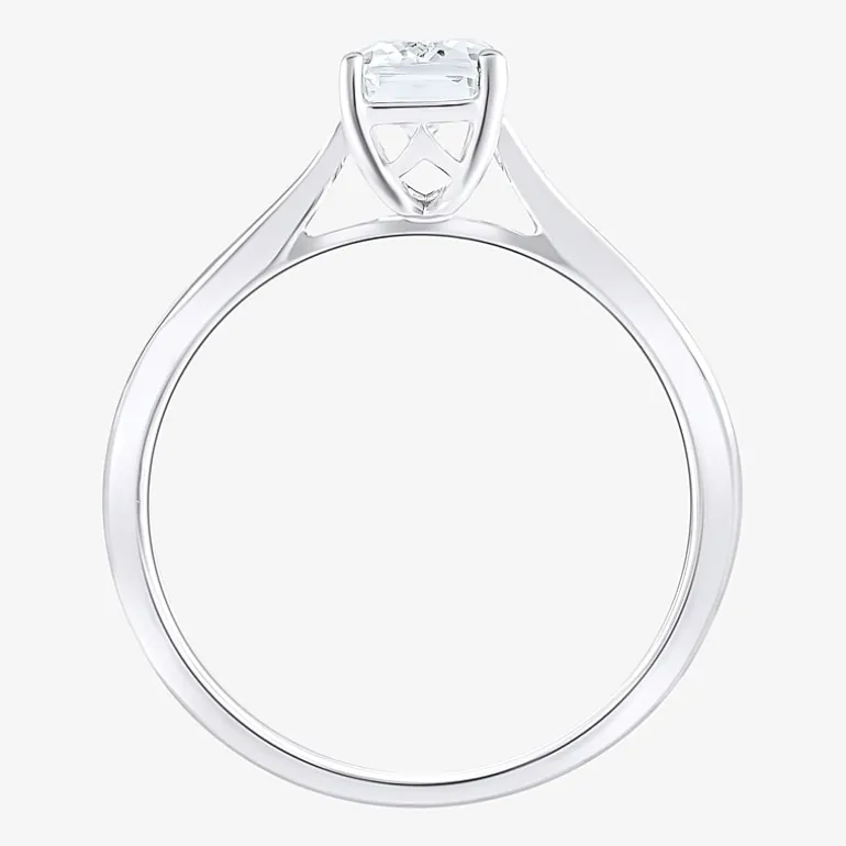 1 CT. Lab-Grown (G / VS2) Diamond Radiant-cut Solitaire Engagement Ring in 10K Gold