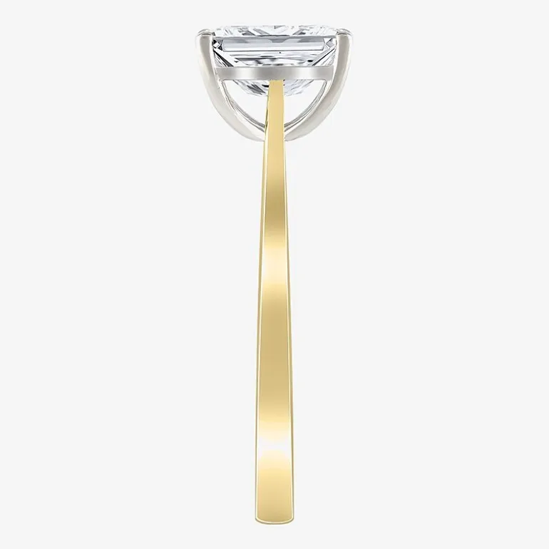 1 CT. Lab-Grown (G / VS2) Diamond Radiant-cut Solitaire Engagement Ring in 10K Gold