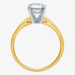 2 CT. Lab-Grown (I / SI2) Diamond Emerald-cut Solitaire Engagement Ring in 14K Gold