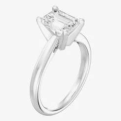 2 CT. Lab-Grown (I / SI2) Diamond Emerald-cut Solitaire Engagement Ring in 14K Gold