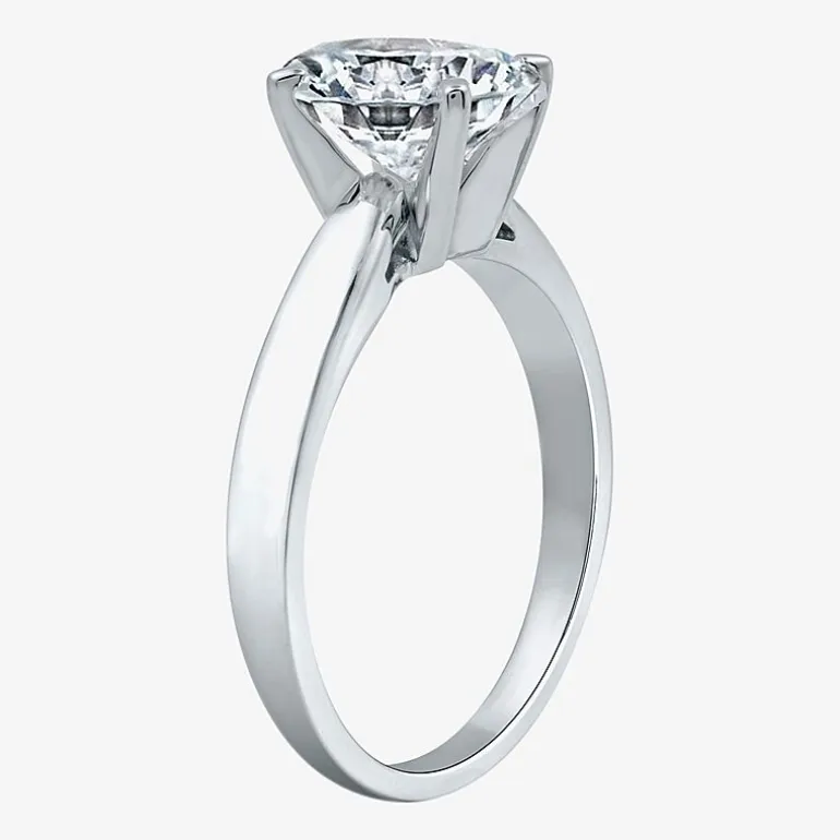 2 CT.Lab-Grown (I / SI2) Diamond Oval-cut Solitaire Engagement Ring in 14K Gold