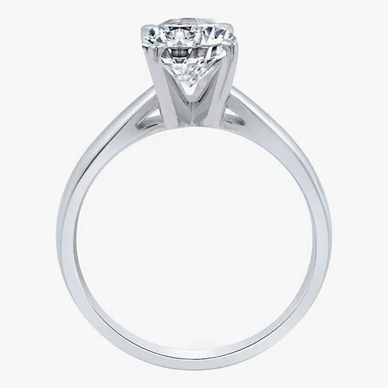 2 CT.Lab-Grown (I / SI2) Diamond Oval-cut Solitaire Engagement Ring in 14K Gold