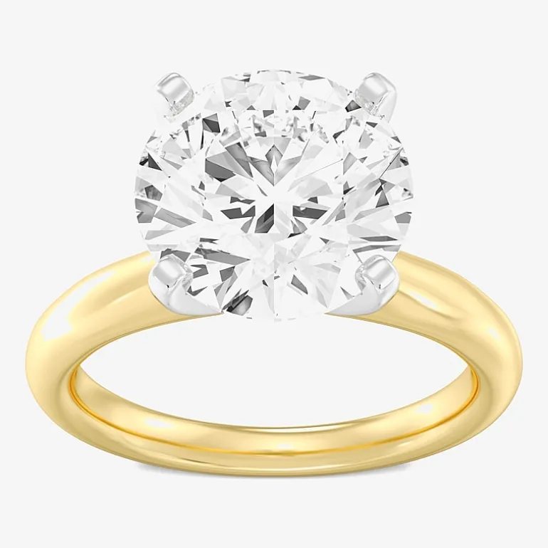 5 CT. Round Lab-Grown (F / VS1) Diamond Solitaire Engagement Ring in 14k Gold