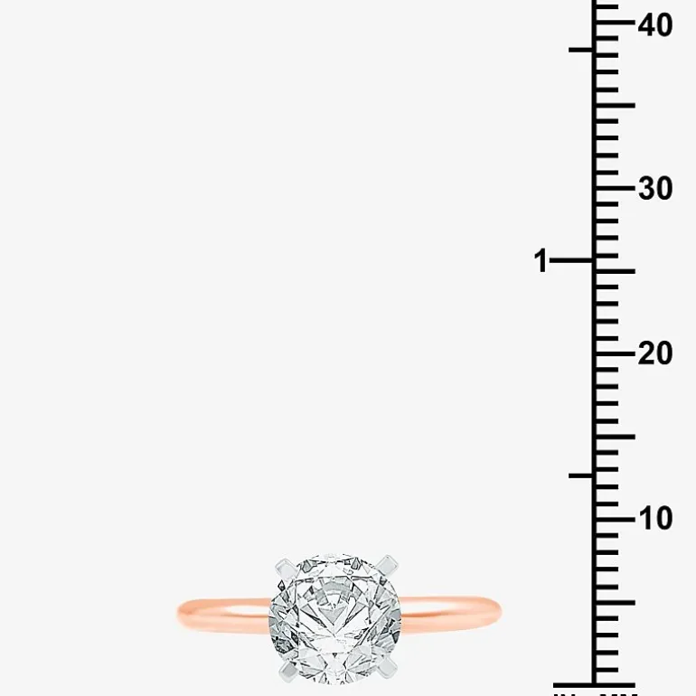 2 CT. Round Lab-Grown (G / SI2) Diamond Solitaire Engagement Ring in 14K Gold