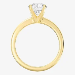 1 1/2 CT..Round Lab-Grown (G / Si2) Diamond Solitaire Engagement Ring in 14K Gold