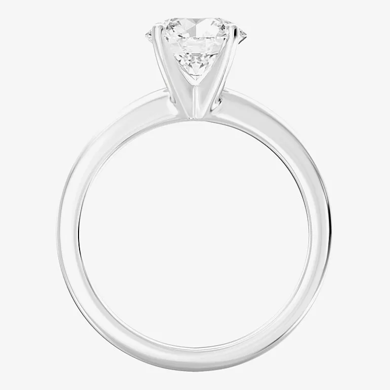 1 1/2 CT..Round Lab-Grown (G / Si2) Diamond Solitaire Engagement Ring in 14K Gold