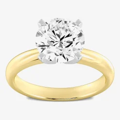 3 CT. Round Lab-Grown (G / VS2) Diamond Solitaire Engagement Ring in 14K Gold