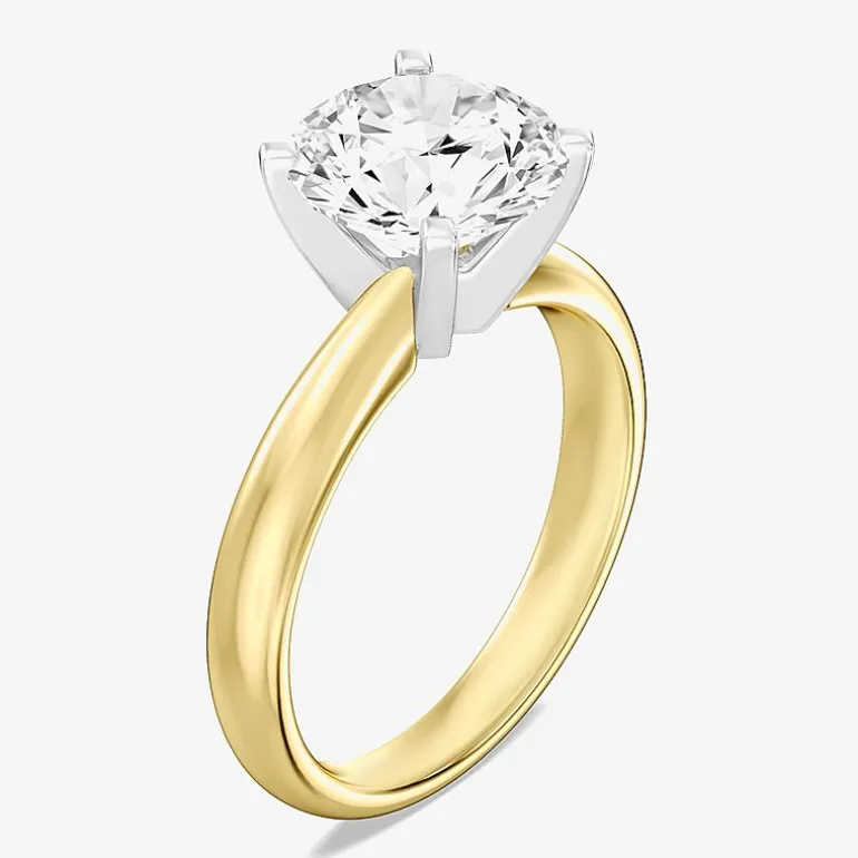 3 CT. Round Lab-Grown (G / VS2) Diamond Solitaire Engagement Ring in 14K Gold