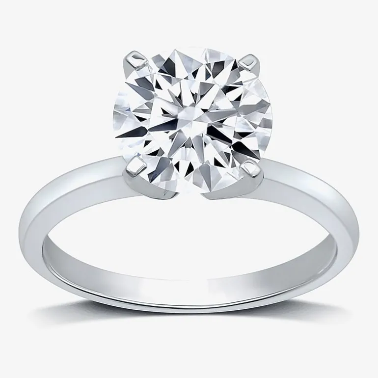 3 CT. Round Lab-Grown (G / VS2) Diamond Solitaire Engagement Ring in 14K Gold