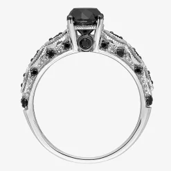 1 1/4 CT.T.W. Color-Enhanced Black Diamond Ring