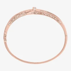 1/10 CT. T.W. Diamond Crossover Bangle Bracelet in Sterling Silver or 14K Gold Over Silver