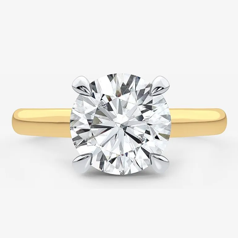 2 1/5 CT. T.W. (G-H / SI1-SI2) Lab-Grown Diamond Solitaire Engagement Ring in 14K Gold