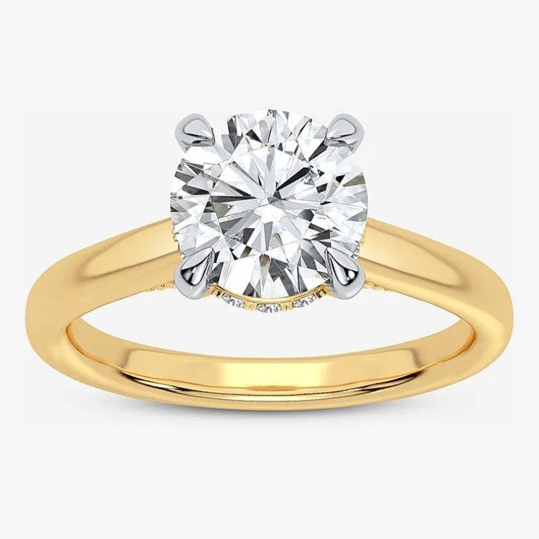 2 1/5 CT. T.W. (G-H / SI1-SI2) Lab-Grown Diamond Solitaire Engagement Ring in 14K Gold