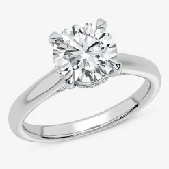2 1/5 CT. T.W. (G-H / SI1-SI2) Lab-Grown Diamond Solitaire Engagement Ring in 14K Gold