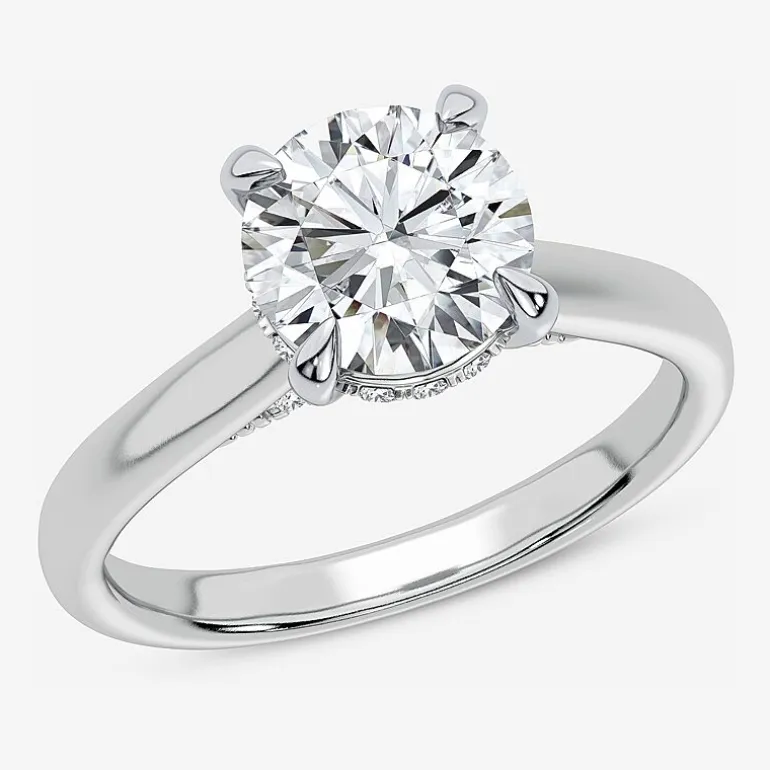 2 1/5 CT. T.W. (G-H / SI1-SI2) Lab-Grown Diamond Solitaire Engagement Ring in 14K Gold