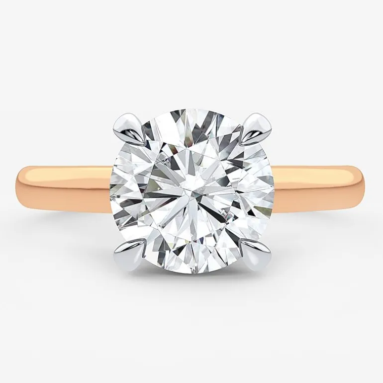 2 1/5 CT. T.W. (G-H / SI1-SI2) Lab-Grown Diamond Solitaire Engagement Ring in 14K Gold