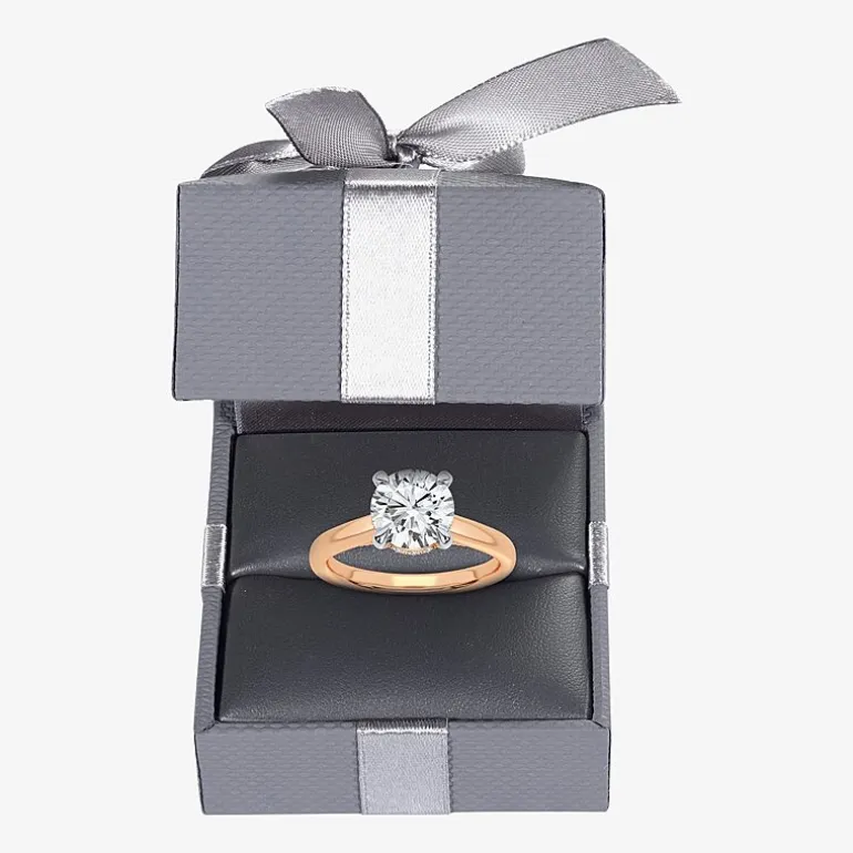 2 1/5 CT. T.W. (G-H / SI1-SI2) Lab-Grown Diamond Solitaire Engagement Ring in 14K Gold
