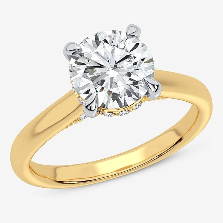 2 1/5 CT. T.W. (G-H / SI1-SI2) Lab-Grown Diamond Solitaire Engagement Ring in 14K Gold
