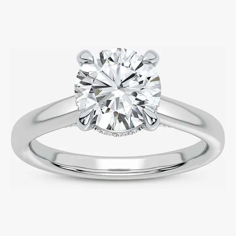 2 1/5 CT. T.W. (G-H / SI1-SI2) Lab-Grown Diamond Solitaire Engagement Ring in 14K Gold