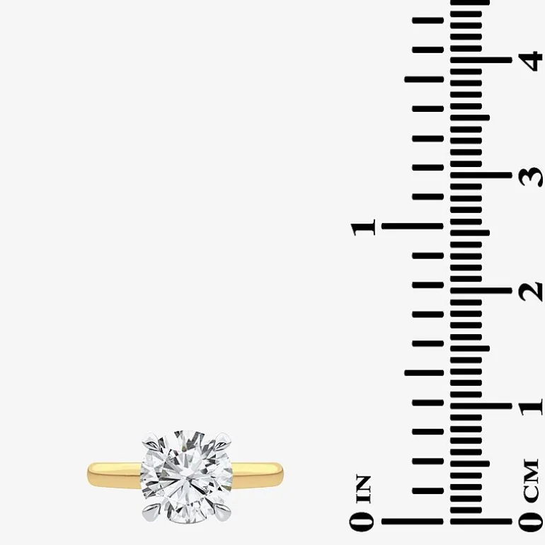 2 1/5 CT. T.W. (G-H / SI1-SI2) Lab-Grown Diamond Solitaire Engagement Ring in 14K Gold