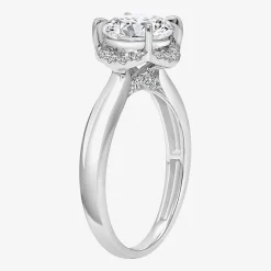 2 1/7 Ct.T.W. (I / I1) Womens Lab Grown White Diamond 14K Gold Round Halo Engagement Ring