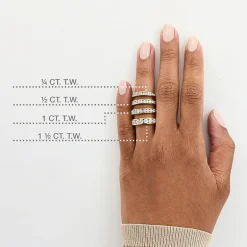 1/4 CT. T.W. Lab-Grown Diamond Wedding Band in 10K or 14K Gold