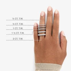 1 CT.T.W. Lab-Grown Diamond Wedding Band in 10K or 14K Gold