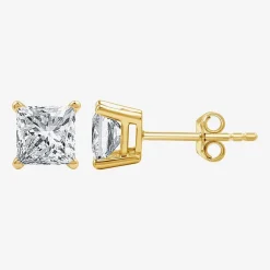 1 1/4 CT. T.W. Lab-Grown (G / Si1-Si2) Diamond Princess-cut Stud Earrings in 10K or 14K Gold