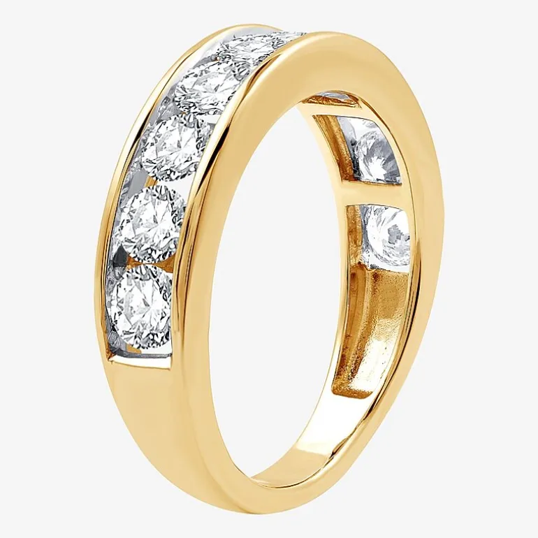 1 1/2 CT. T.W. Lab-Grown (G / SI1-SI2) Diamond Wedding Band in 10K or 14K Gold