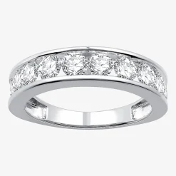1 1/2 CT. T.W. Lab-Grown (G / SI1-SI2) Diamond Wedding Band in 10K or 14K Gold