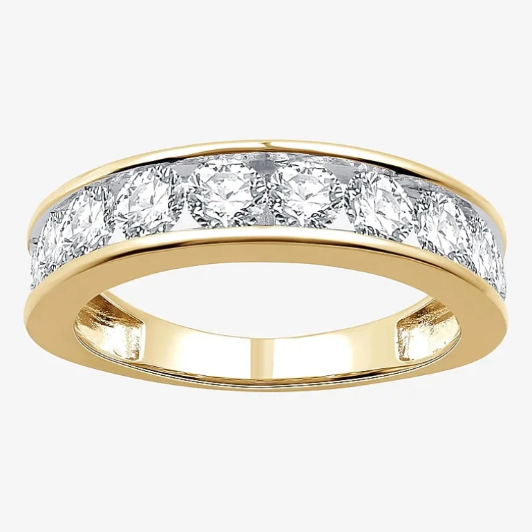 1 1/2 CT. T.W. Lab-Grown (G / SI1-SI2) Diamond Wedding Band in 10K or 14K Gold