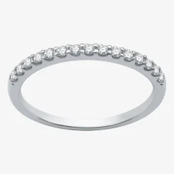 1/4 CT. T.W. Lab Grown White Diamond 10K Gold Wedding Band