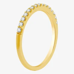 1/4 CT. T.W. Lab Grown White Diamond 10K Gold Wedding Band