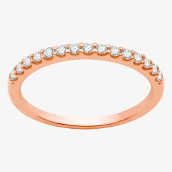 1/4 CT. T.W. Lab Grown White Diamond 10K Gold Wedding Band