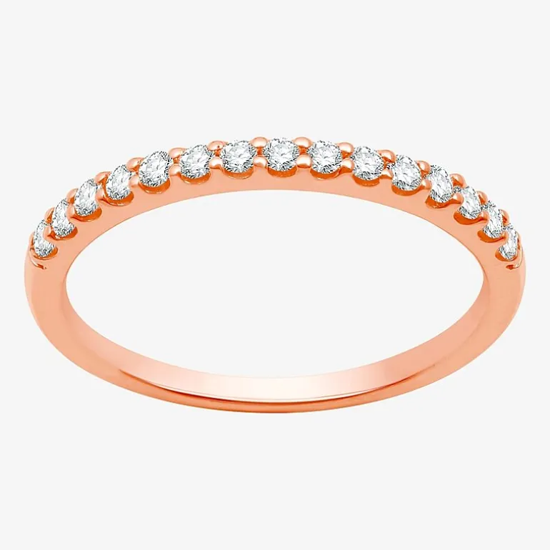 1/4 CT. T.W. Lab Grown White Diamond 10K Gold Wedding Band