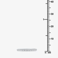 1/4 CT. T.W. Lab Grown White Diamond 10K Gold Wedding Band