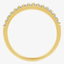 1/4 CT. T.W. Lab Grown White Diamond 10K Gold Wedding Band