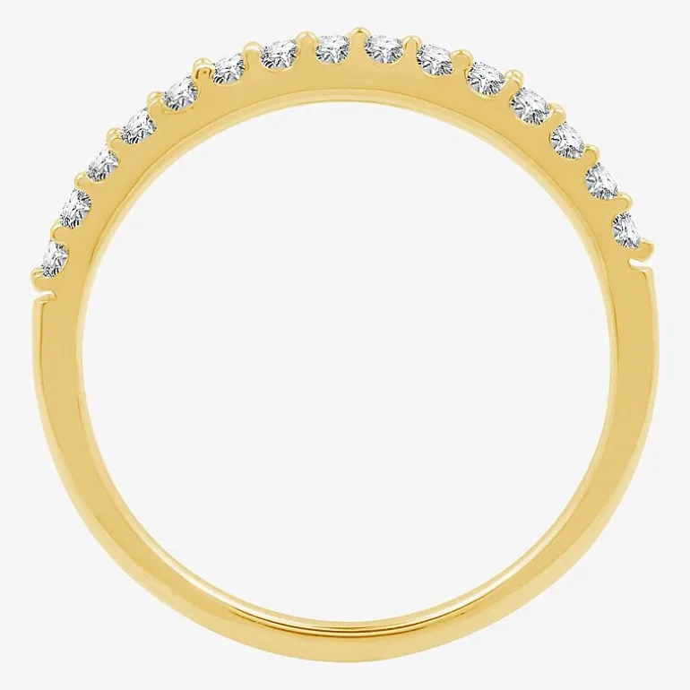 1/4 CT. T.W. Lab Grown White Diamond 10K Gold Wedding Band