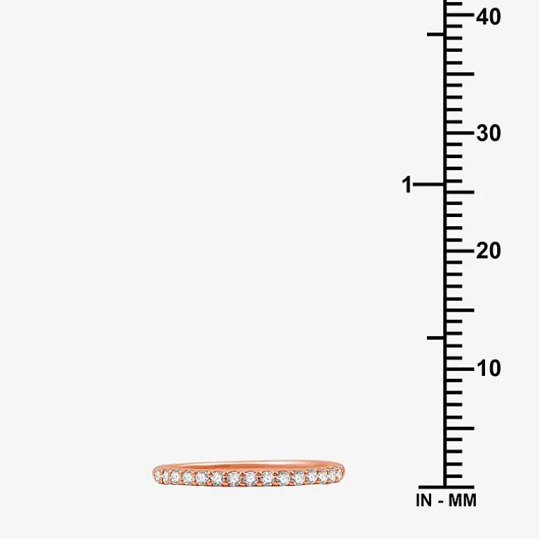 1/4 CT. T.W. Lab Grown White Diamond 10K Gold Wedding Band