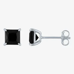 2 CT. T.W. Natural Black Diamond 10K Gold 5mm Stud Earrings
