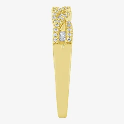 1/4 CT.T.W. Natural Diamond 10K Gold Anniversary Wedding Band