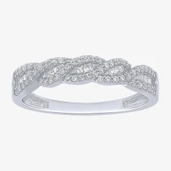 1/4 CT.T.W. Natural Diamond 10K Gold Anniversary Wedding Band